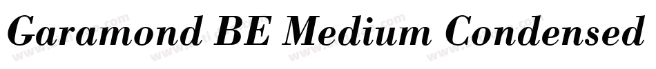 Garamond BE Medium Condensed Oldstyle Figures字体转换